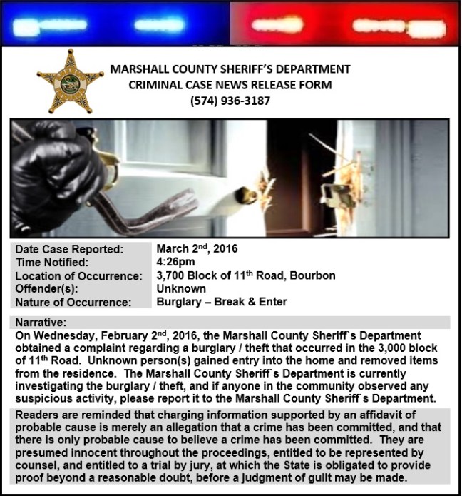 Burglary News