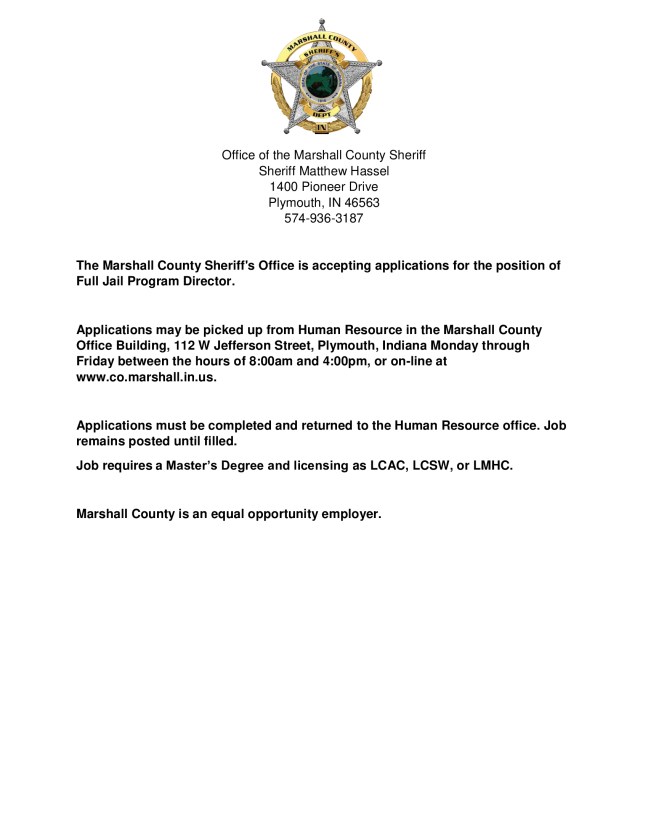 Job-posting-Jail-Program-Director